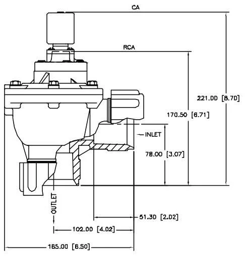 CA/RCA45DD Quick Mount Pulse Jet Valve 