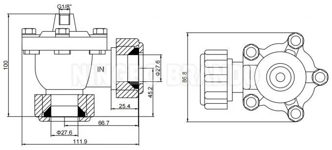 Rca20dd Dresser Nut Pulse Valve