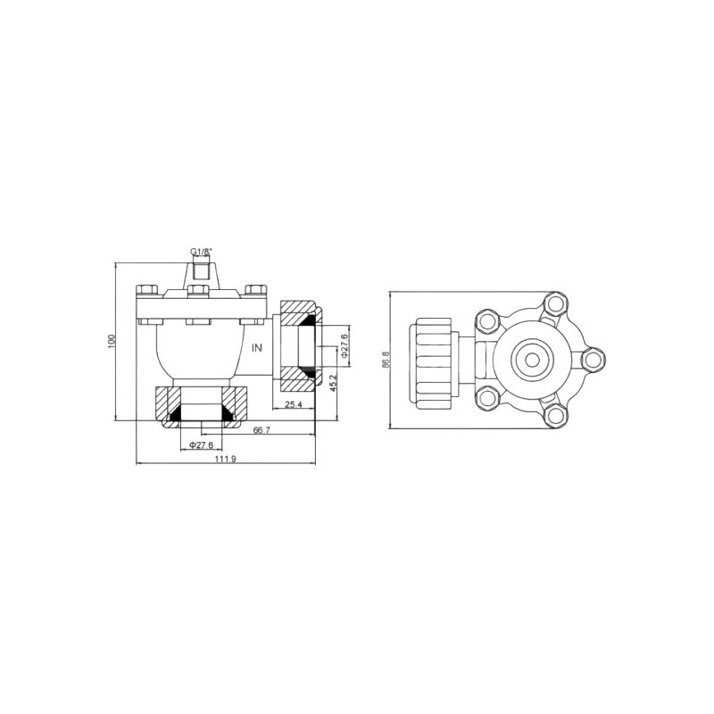 Rca20dd Dresser Nut Pulse Valve